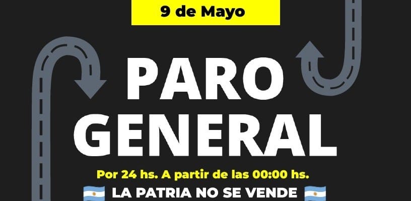 9 de mayo Paro General 